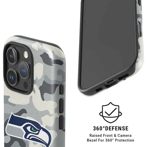 NFL Seattle Seahawks Camo iPhone 16 Pro Magsafe Impact Case